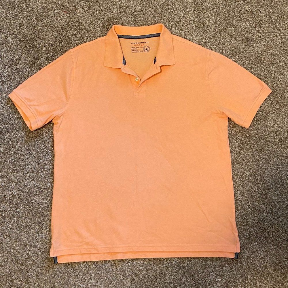 Saddlebred Perfect Polo Short Sleeve Mens Polo Shirt Size L